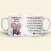 Growing Old Together Personalized Old Couple Mug, Gift For Couple