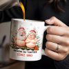 Growing Old Together Santa Claus Christmas Design - Personalized Custom Coffee Mug - CPL798_MG