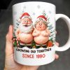 Growing Old Together Santa Claus Christmas Design - Personalized Custom Coffee Mug - CPL798_MG
