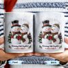Growing Old Together Snowmen Christmas Design - Personalized Custom Coffee Mug - CPL997_MG