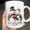 Growing Old Together Snowmen Christmas Design - Personalized Custom Coffee Mug - CPL997_MG