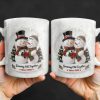 Growing Old Together Snowmen Christmas Design - Personalized Custom Coffee Mug - CPL997_MG