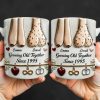 Growing Old Together With Hearts And Symbols - Personalized Custom Coffee Mug - CPL1317_MG