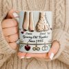 Growing Old Together With Hearts And Symbols - Personalized Custom Coffee Mug - CPL1317_MG
