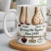 Growing Old Together With Hearts And Symbols - Personalized Custom Coffee Mug - CPL1317_MG