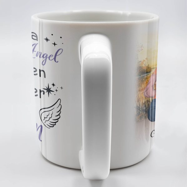 Guardian Angel In Heaven Called Mom - Personalized Custom Coffee Mug - HME238_MG