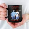Guiding You, Watching You Grow - Family Personalized Custom Black Mug - Father's Day, Gift For Son