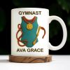 Gymnast, Leotard, Medal, and Ribbon - Personalized Custom Coffee Mug - GRAD300_MG