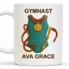 Gymnast, Leotard, Medal, and Ribbon - Personalized Custom Coffee Mug - GRAD300_MG