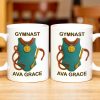 Gymnast, Leotard, Medal, and Ribbon - Personalized Custom Coffee Mug - GRAD300_MG