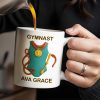 Gymnast, Leotard, Medal, and Ribbon - Personalized Custom Coffee Mug - GRAD300_MG