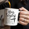 Hair Stylist Because Badass Miracle Worker - Personalized Custom Coffee Mug - JBS024_MG