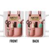 HAIRSTYLIST, Scissors, Hair Spray, Comb - Personalized Custom Coffee Mug - FAM321_MG