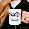 Halloween Devils and Cats Personalized Mug, Spooky Season Gift with Custom Name