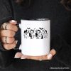 Halloween Devils and Cats Personalized Mug, Spooky Season Gift with Custom Name