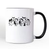 Halloween Devils and Cats Personalized Mug, Spooky Season Gift with Custom Name