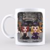 Halloween Doll Besties Best Friends Sisters Sitting Personalized Mug