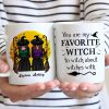 Halloween Front View Besties Gift For Best Friends Personalized Mug