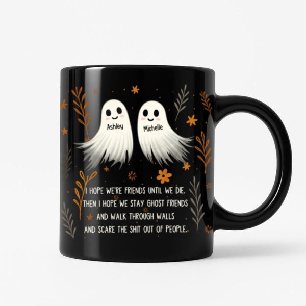 Halloween Ghost Friends Besties Personalized Mug