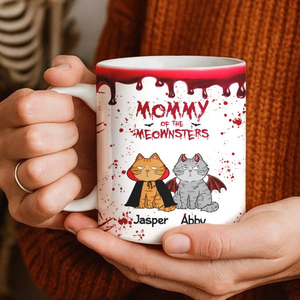 Halloween Mommy Daddy Of The Monsters Cats Personalized Mug
