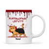 Halloween Spooky Fluffy Cat Personalized Mug