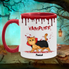 Halloween Spooky Fluffy Cat Personalized Mug