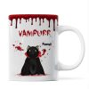 Halloween Spooky Fluffy Cat Sitting Gift For Cat Lover Personalized Mug