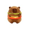 Hamburger Capybara Plush Toy Soft Cute Stuffed Animal Pillow