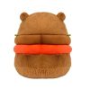 Hamburger Capybara Plush Toy Soft Cute Stuffed Animal Pillow