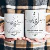 Hand Holding Happy Father's Day We Love You - Personalized Mug