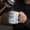 Hand Punch Best Farter I Mean Father - 3D Inflated Effect Printed Mug, Personalized White Edge-to-Edge Mug