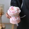 Hand-Woven Rose Flower Bouquet Artificial Flowers for Birthday and Valentine's Day