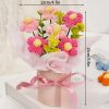Hand-Woven Rose Flower Bouquet Artificial Flowers for Birthday and Valentine's Day