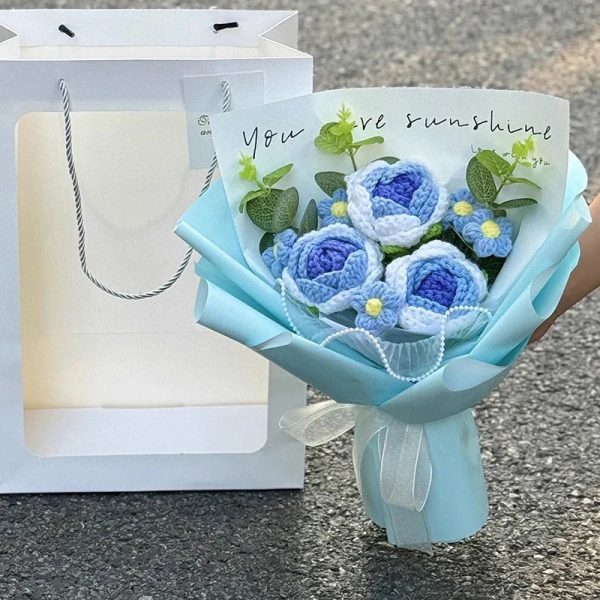 Handcrafted Crochet Rose Bouquet