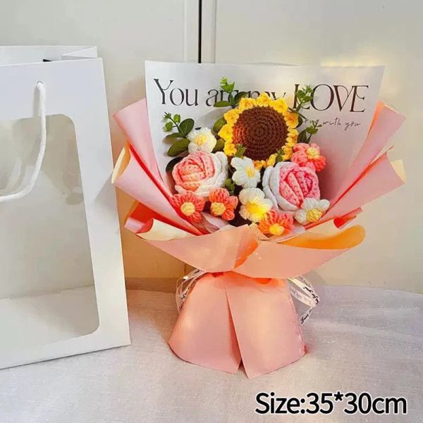 Handcrafted Crochet Rose Bouquet