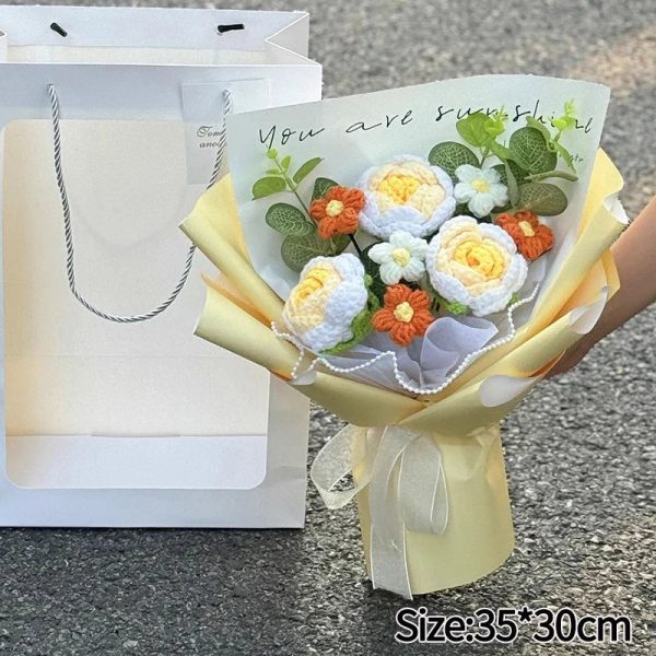 Handcrafted Crochet Rose Bouquet