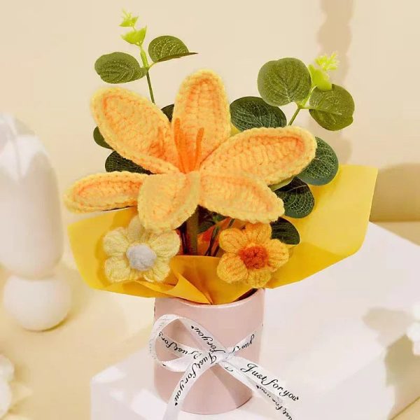 Handcrafted Crochet Rose Bouquet