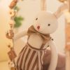 Handmade Bunny Plush in Cloth Dress
