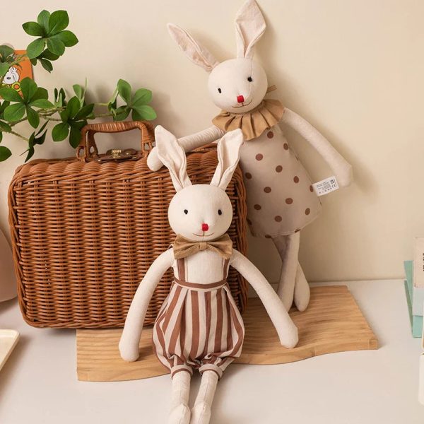 Handmade Bunny Plush in Cloth Dress