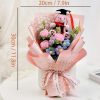 Handmade Crochet Flower Bouquet with Sunflower, Rose, and Bear – Gift for Graduation, Birthday, or Christmas