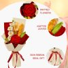Handmade Crochet Red Rose Bouquet for Special Occasions