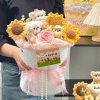 Handmade Crochet Rose and Sunflower Bouquet for Special Occasions