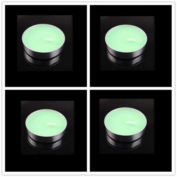 Handmade Soy Tea Light Candles 4-Pack for Romantic Dinner