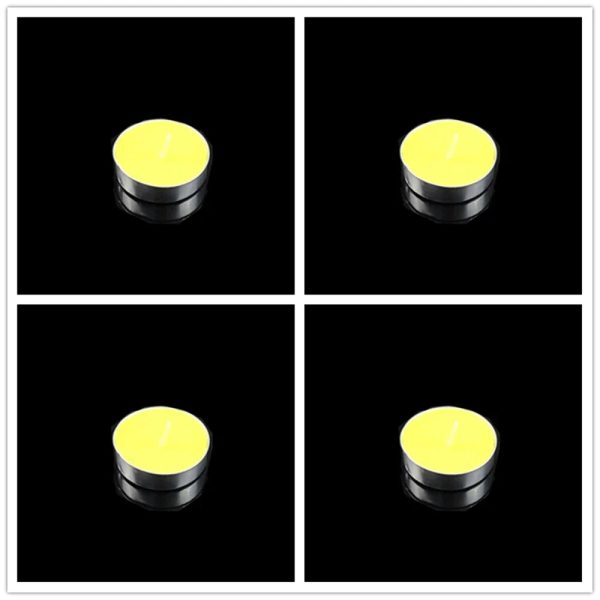 Handmade Soy Tea Light Candles 4-Pack for Romantic Dinner