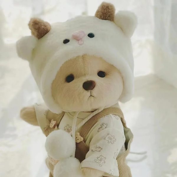 Handmade Teddy Bear Plush Doll with Outfit 30cm