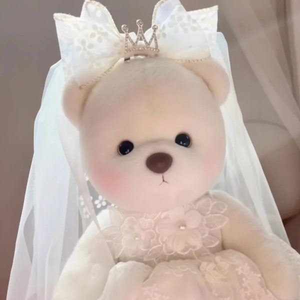 Handmade Teddy Bear Plush Doll with Outfit 30cm