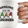 Hanging With My Gnomies Coffee Mug Funny Gardening Gift for Gardener Mom Dad