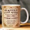 Happily Ever After - Personalized White Edge-to-Edge Mug - Gift For Couple HH01