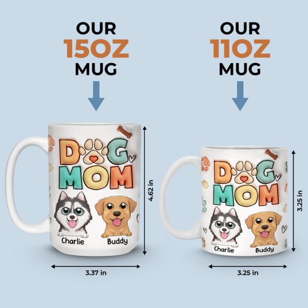 Happiness Is A Warm Puppy During Christmas Time - Dog Personalized Custom 3D Inflated Effect Printed Mug - Christmas Gift For Pet Owners, Pet Lovers