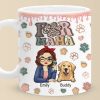 Happiness Is Being Chosen By A Pet - Dog & Cat Personalized Custom 3D Inflated Effect Printed Mug - Christmas Gift For Pet Owners, Pet Lovers